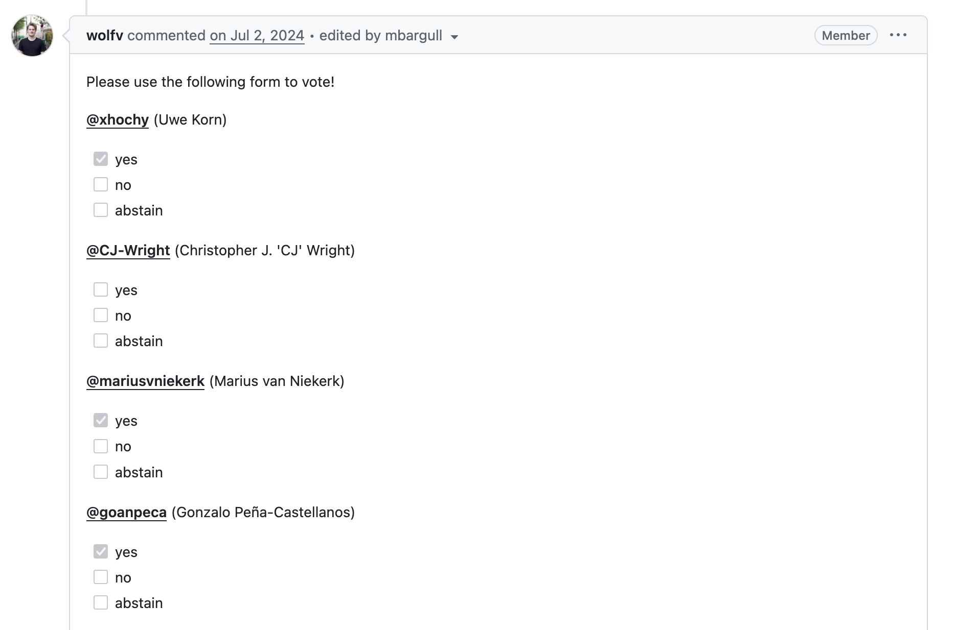 Standards Actual Process 2